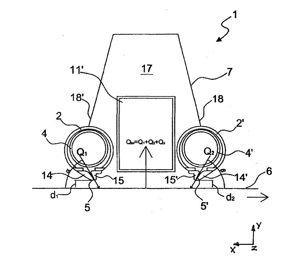 Device for removing a liquid or solid particles from a flat surface of a metal product