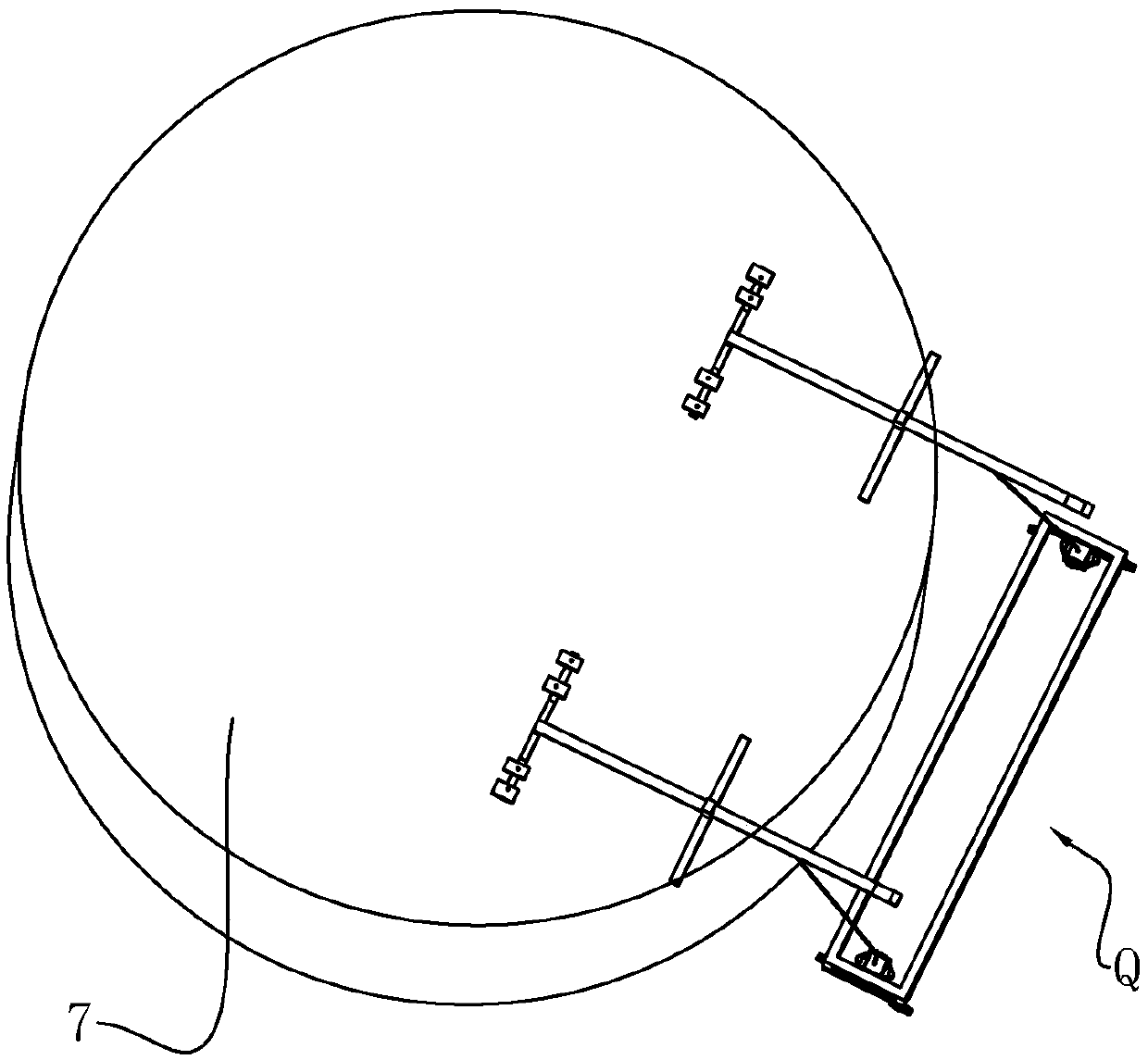 Circular-arc-shaped hanging basket and circular-ring-shaped hanging basket formed by splicing circular-arc-shaped hanging baskets