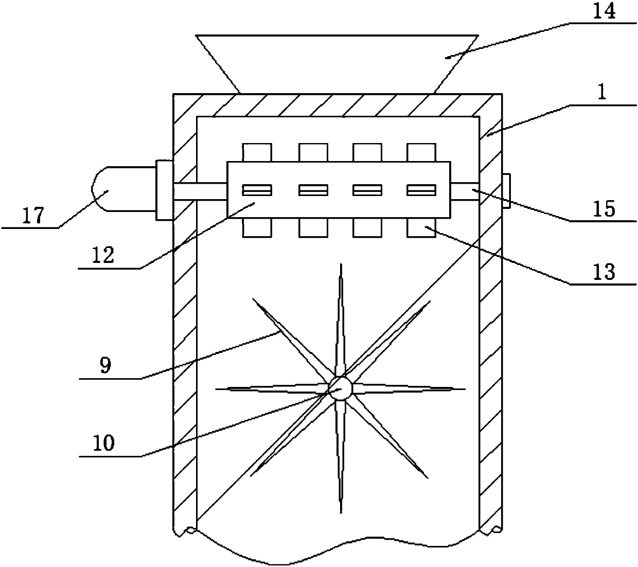 Building material foam recovery processing device