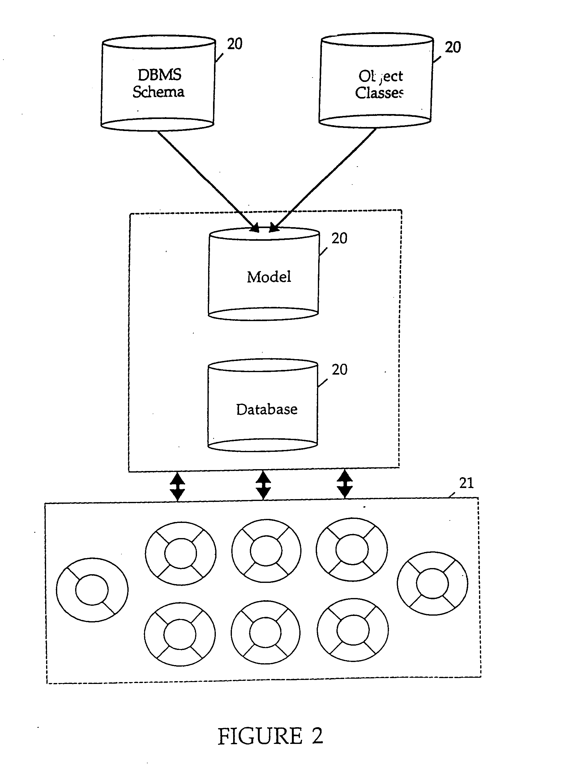 Method and apparatus for mapping objects to multiple tables of a database