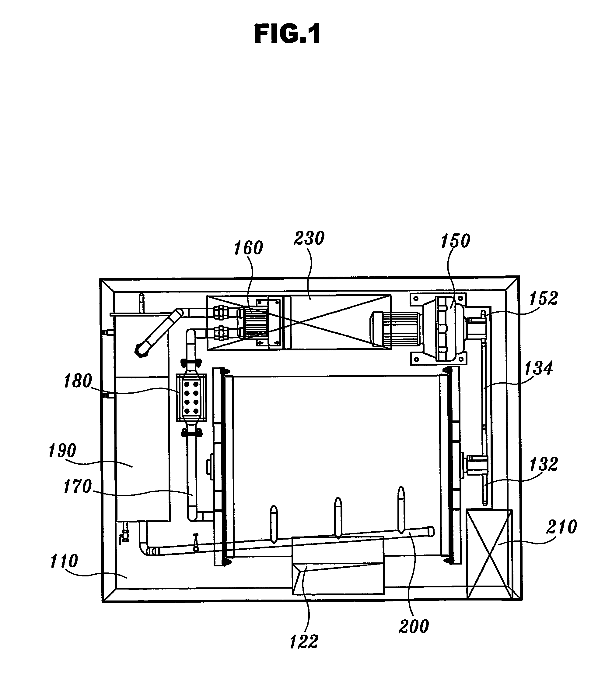 Decomposition device of organic waste and automatic cleaning system thereof