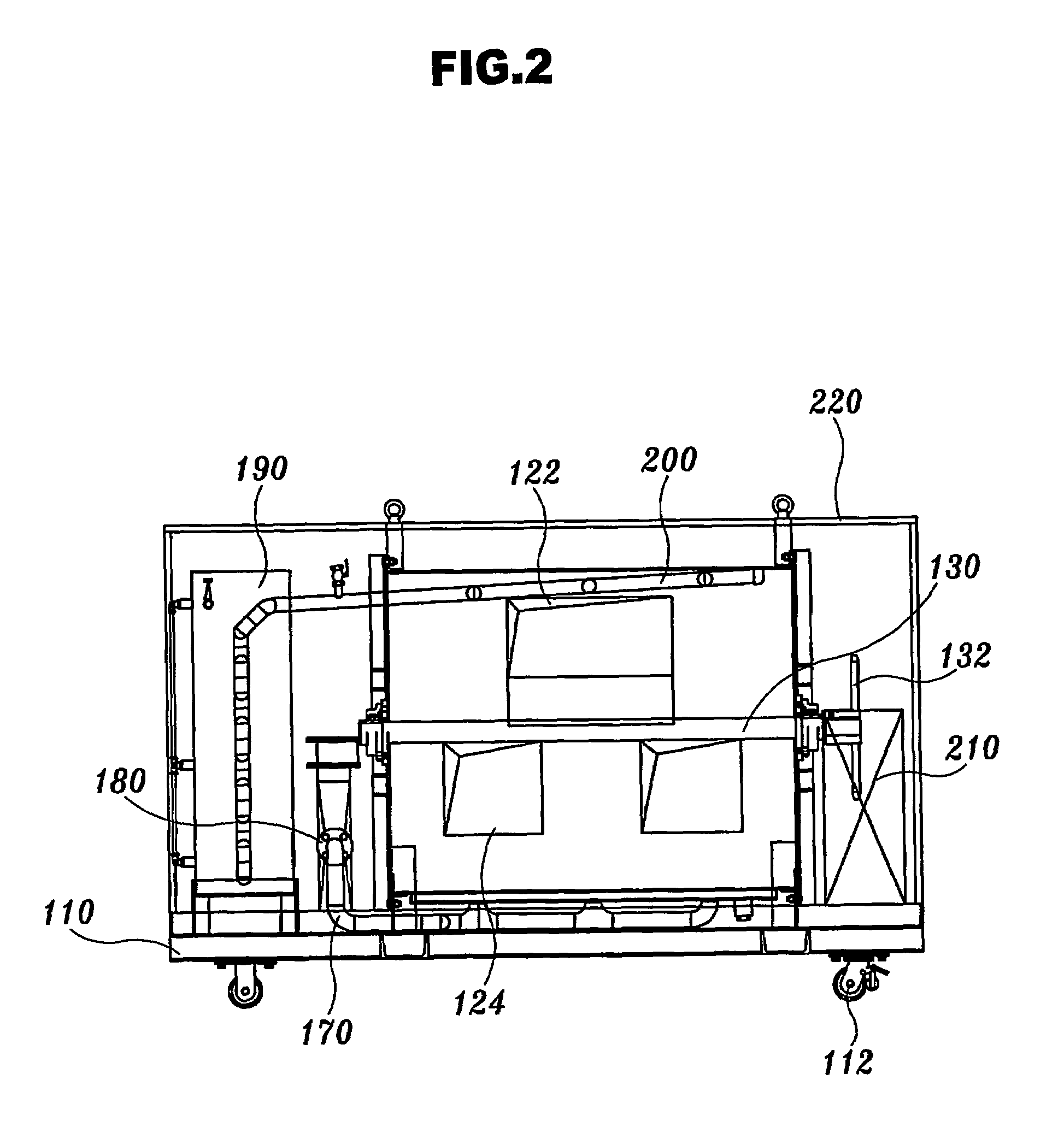 Decomposition device of organic waste and automatic cleaning system thereof