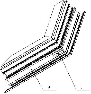 Lifting-assisting device for aluminum alloy internal flat-opening hopper window