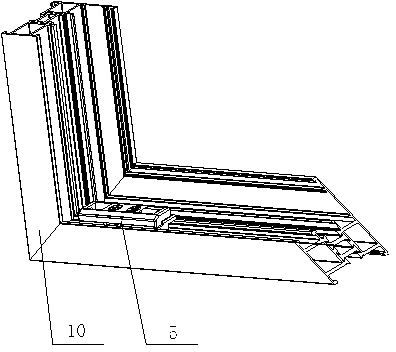 Lifting-assisting device for aluminum alloy internal flat-opening hopper window
