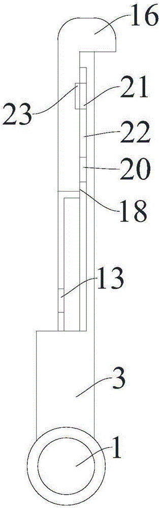 Combined lateral guardrail for medical bed