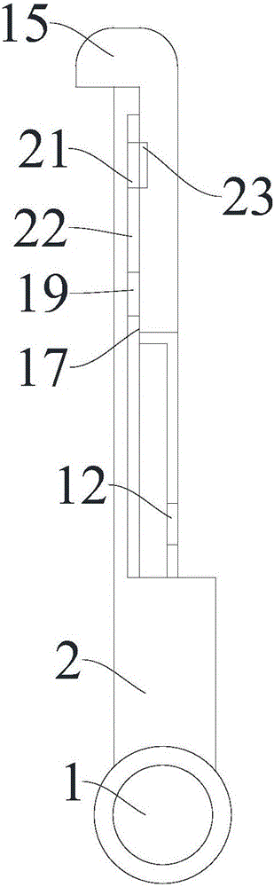 Combined lateral guardrail for medical bed