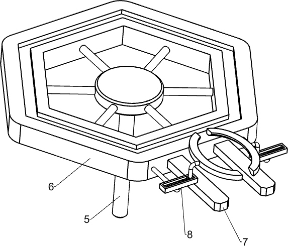 Inner glazing device for bowl-shaped ceramics