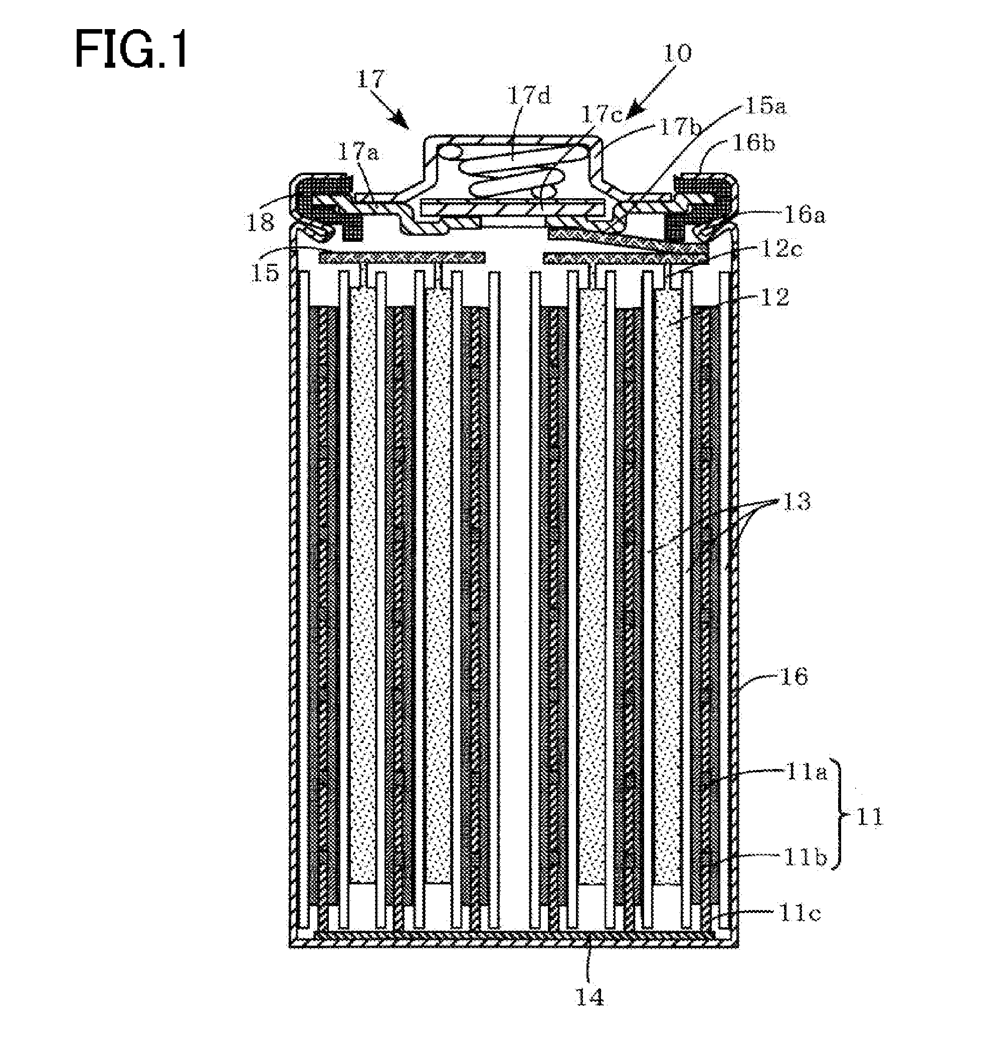 Hydrogen-absorbing alloy for alkaline storage battery and method for manufacturing the same