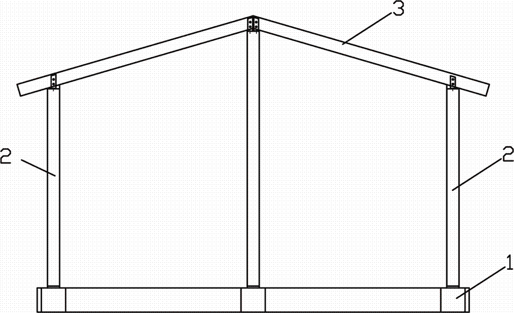 Light batten house system capable of being quickly assembled and construction method thereof