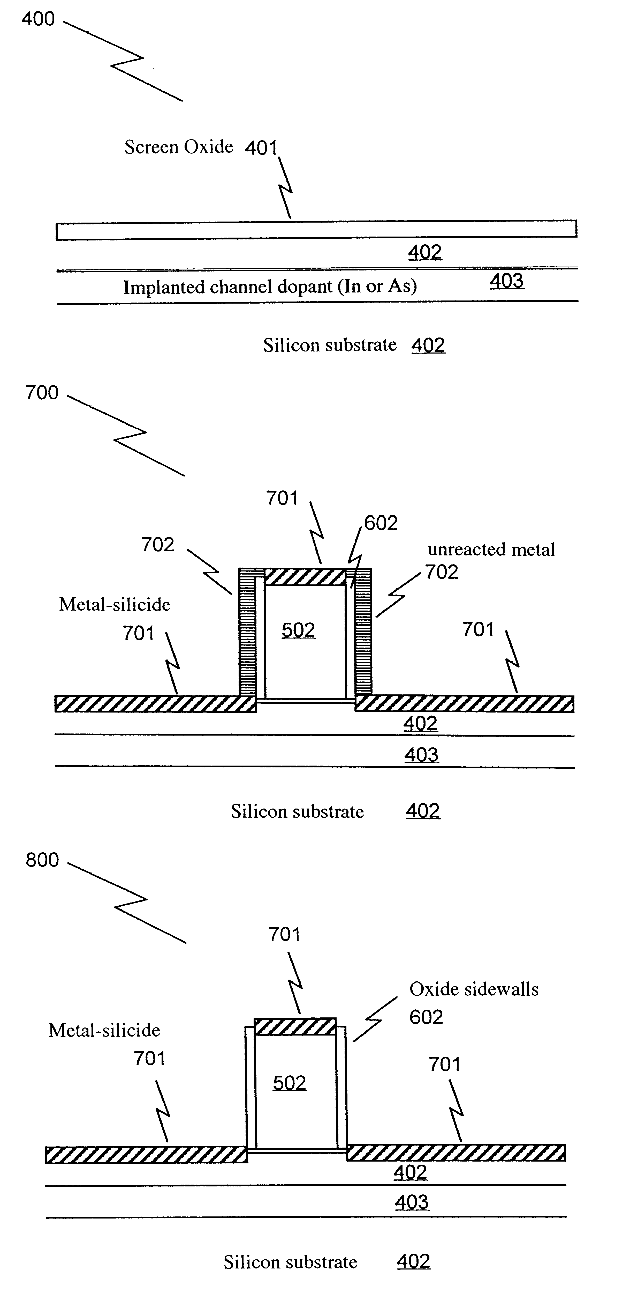 Method of manufacturing a short-channel FET with Schottky-barrier source and drain contacts
