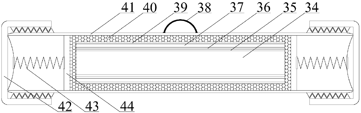 Water-containing core packaging and storage device and application method