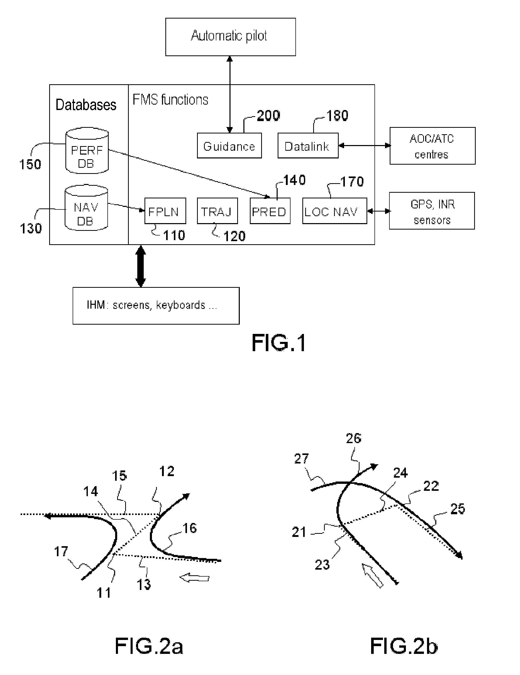 Method for constructing a trajectory of an aircraft by state vector