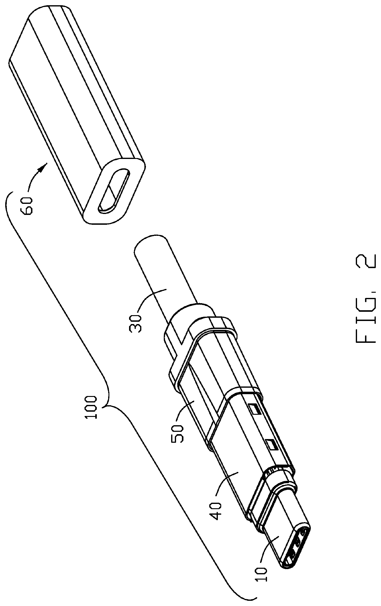 Cable connector assembly including coaxial wires and single core wires
