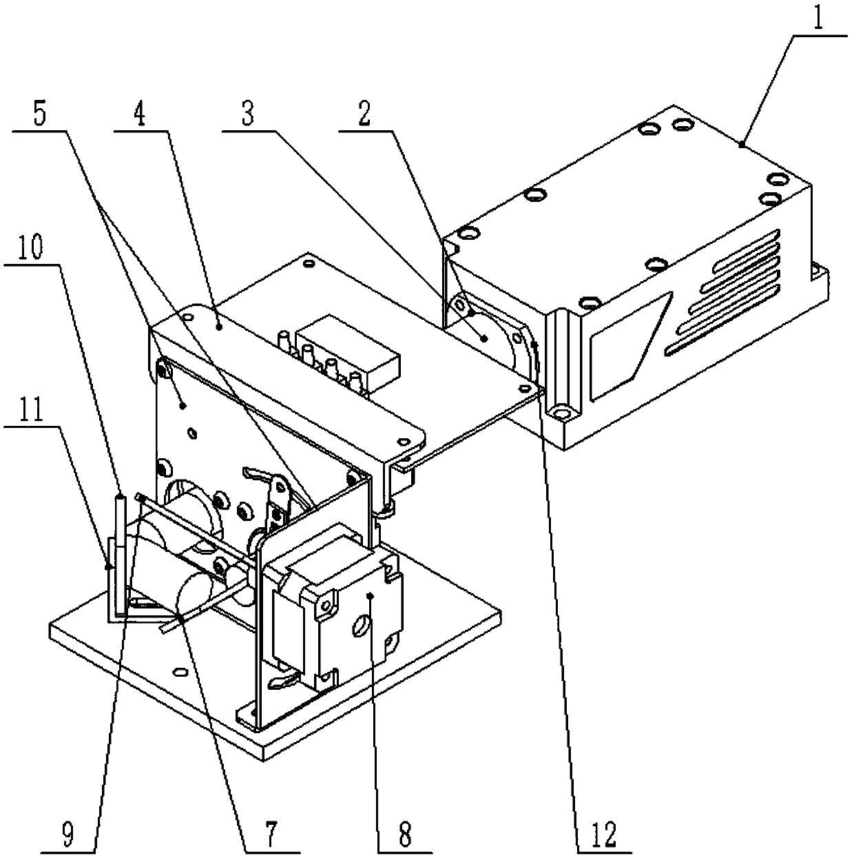 Beam expanding laser lamp with double-lens scanning structure