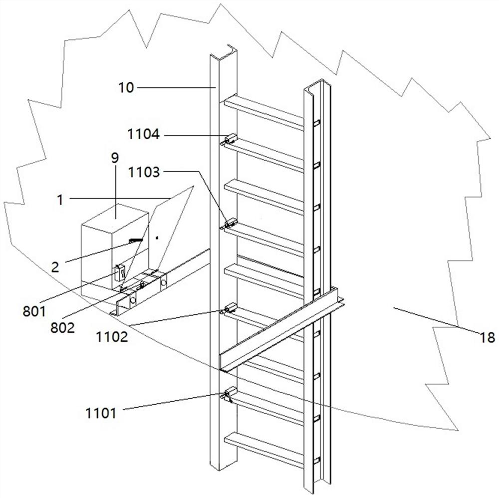 Wind power tower drum landing control system