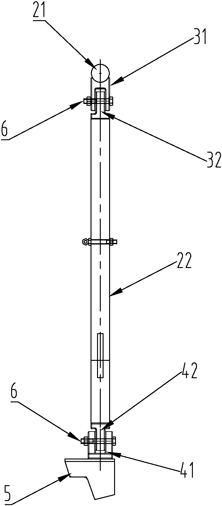 Guardrail device on tank top of liquid tanker