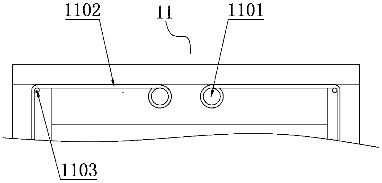 An integrated device that facilitates the walking and support of coal mining machines