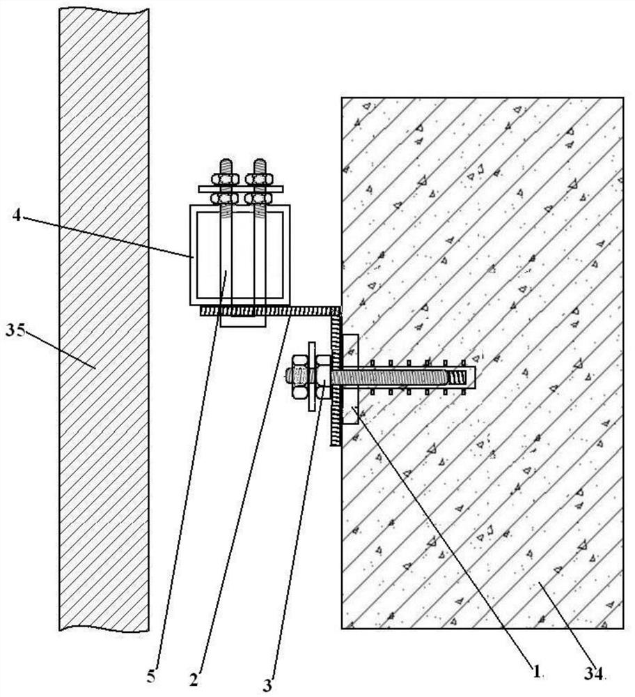 Plate curtain wall assembling and connecting assembly