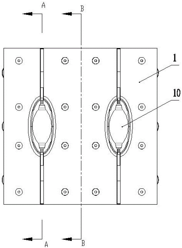 Betel nut cutting and positioning die and its processing method
