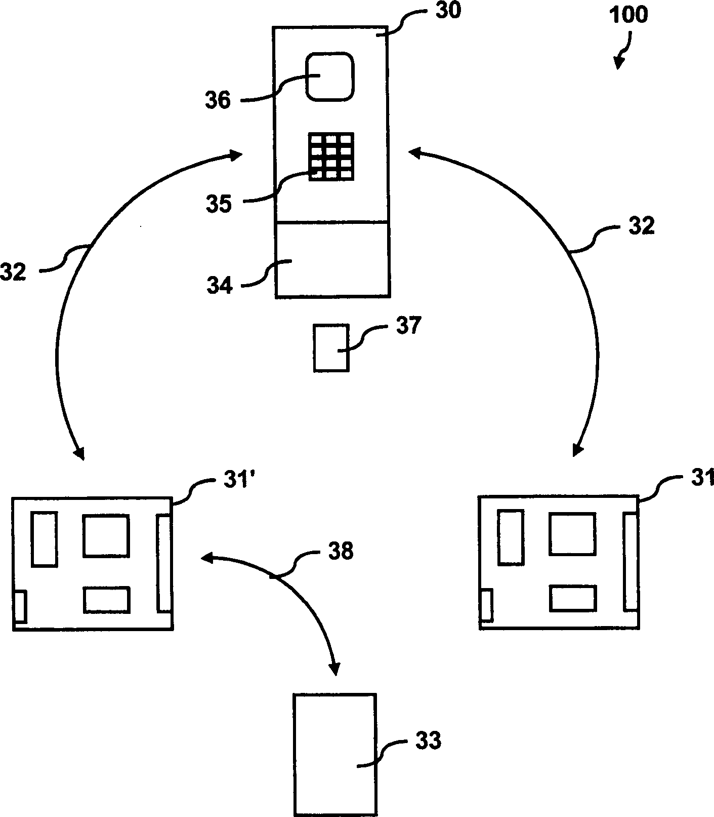 System for transferring or controlling man or goods entrance and its maintanance method, appts. and
