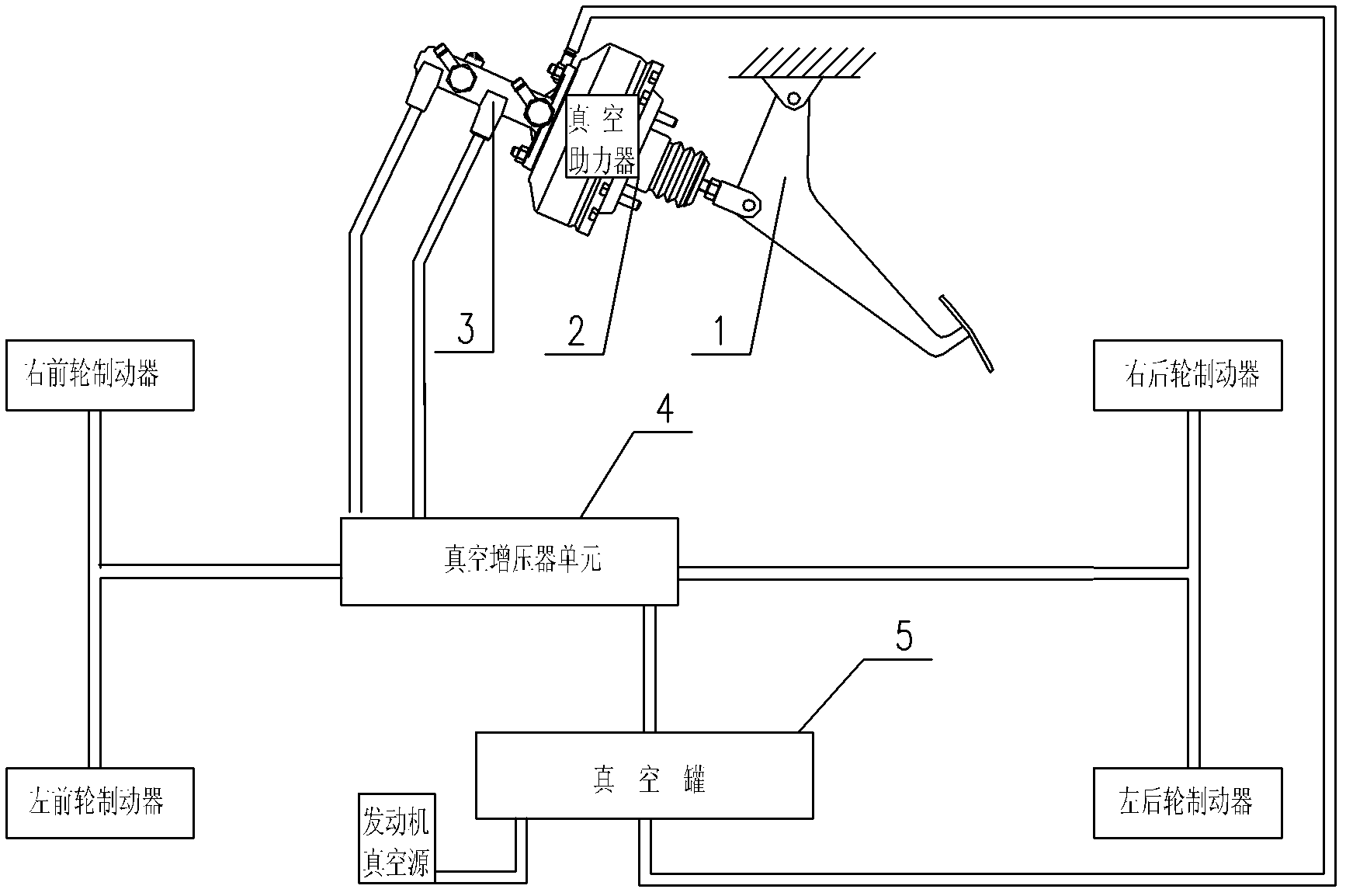 Hydraulic braking device and automobile with the same