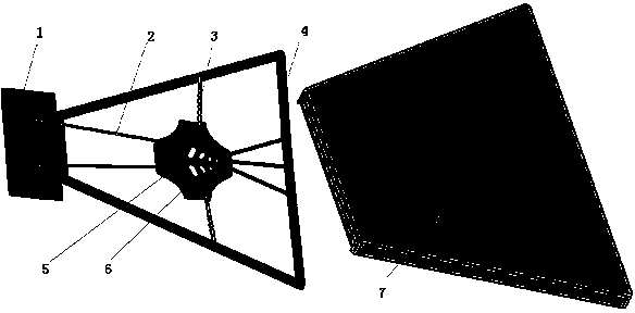 Adaptive variable-area tail fin underwater propulsion device