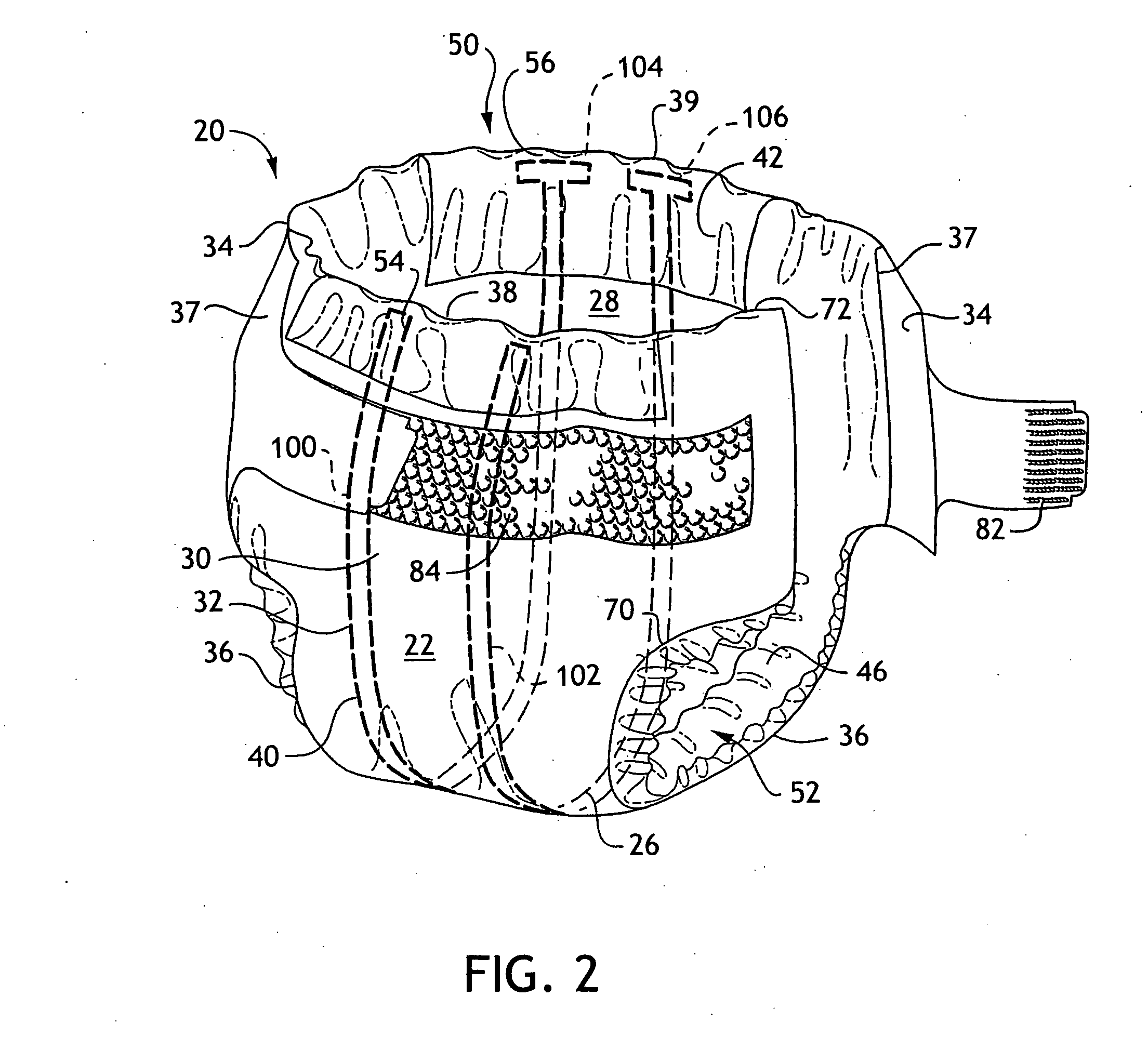 Wetness-sensing absorbent articles