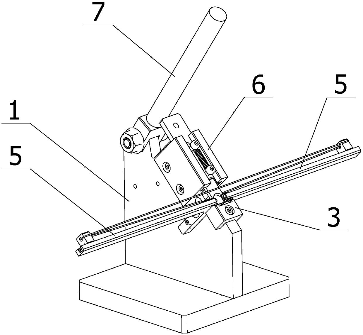 Semi-automatic tool for mounting baffles of quartz watch movement coil