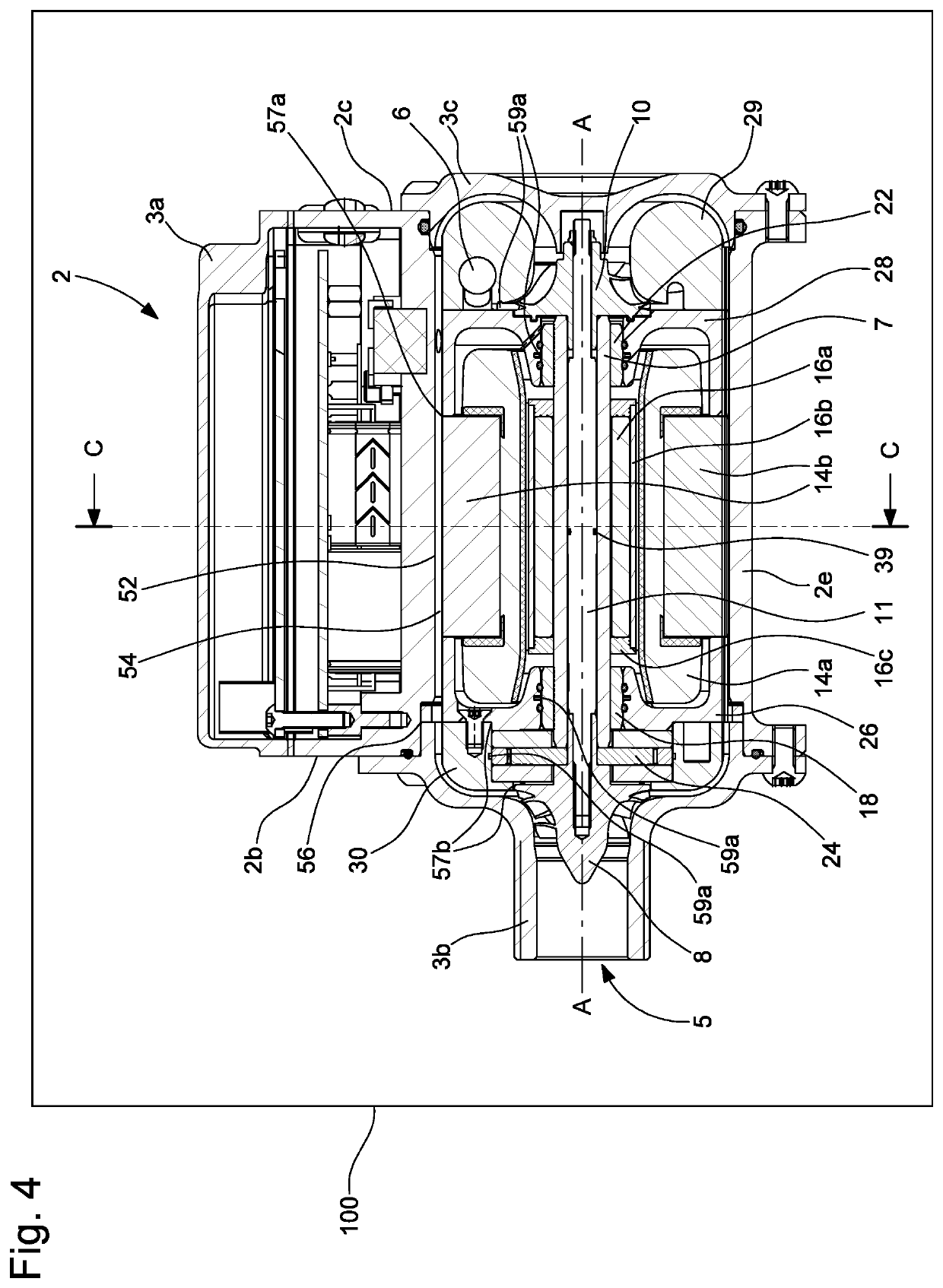 Heating, ventilation and air conditioning system comprising a fluid compressor