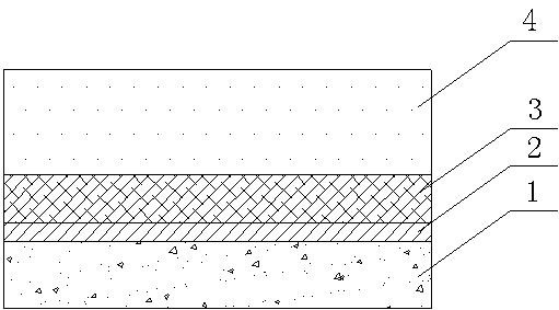 Pavement structure for cement concrete bridge deck and pavement method thereof