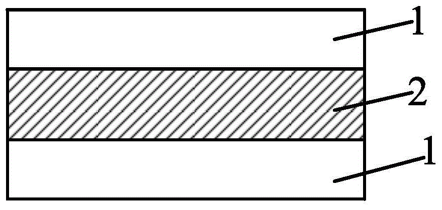 CoFe2O4/BaTiO3 layered magnetoelectric composite material and preparation method thereof