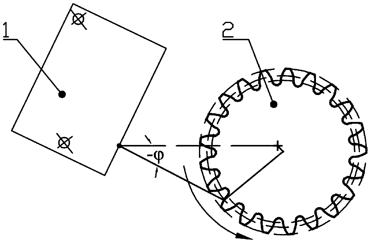 Non-contact laser precise cylindrical gear profile radial eccentricity detection method
