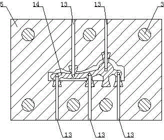 Extrusion mold for artificial marble composite decoration door frame architrave sectional material