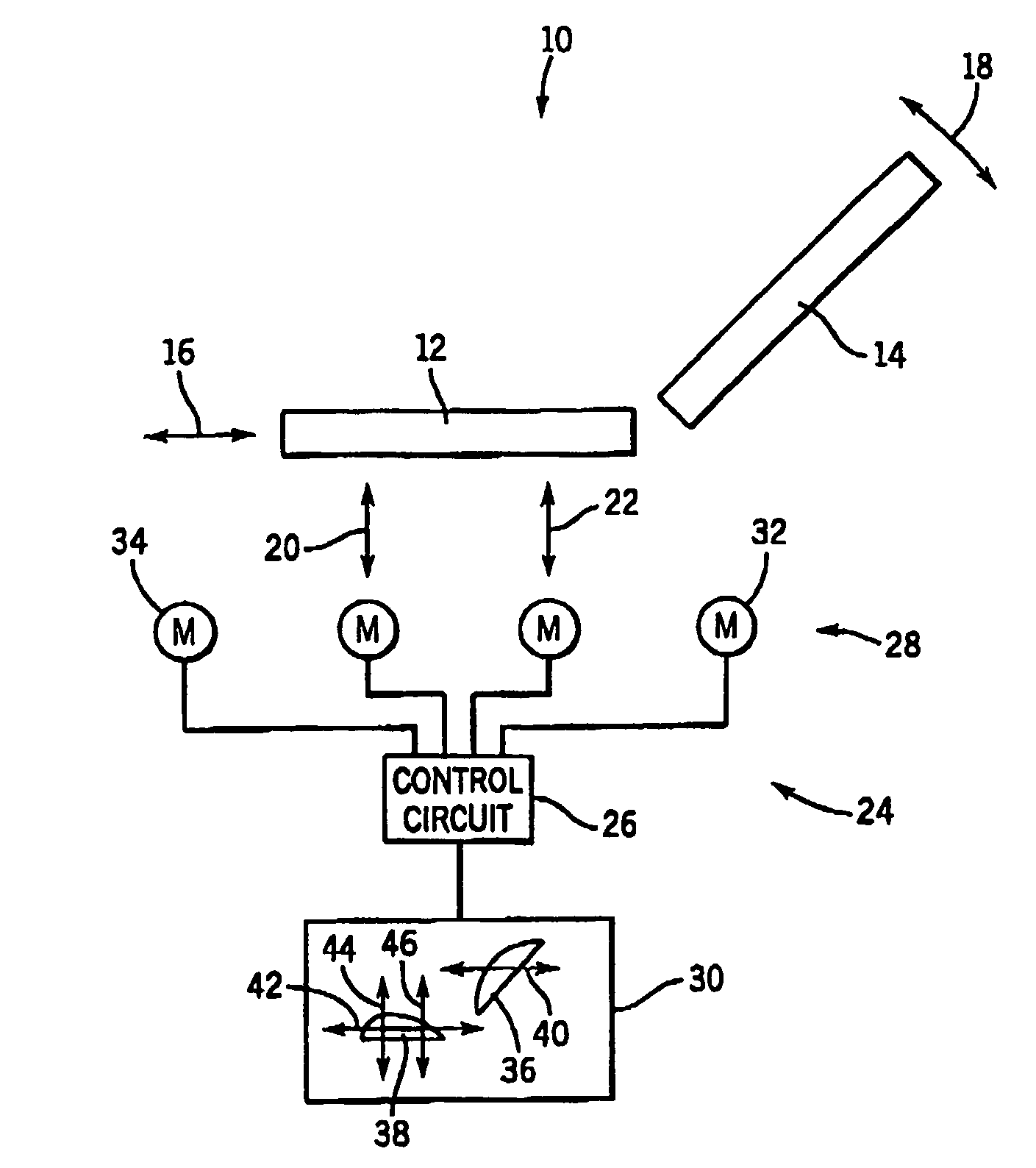 Vehicle seat having an electronic control system
