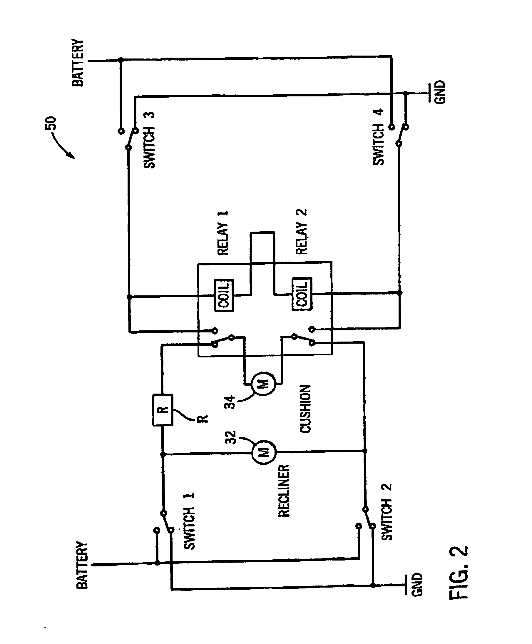 Vehicle seat having an electronic control system
