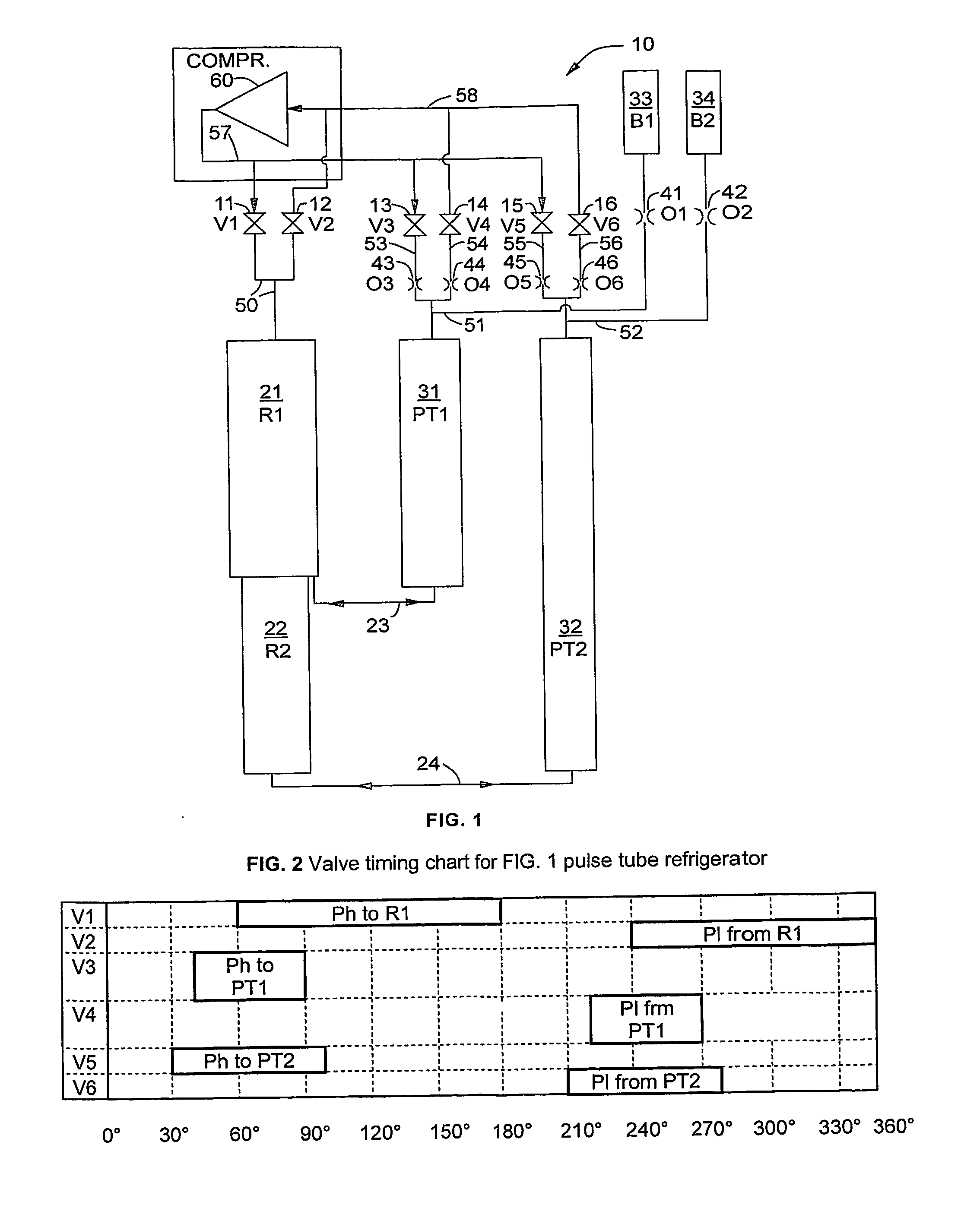 Three track valve for cryogenic refrigerator