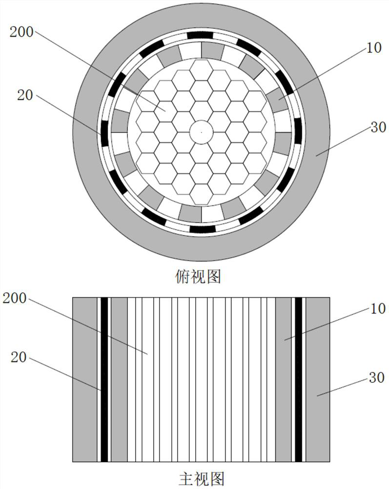 Grid type control drum device of small fast neutron reactor