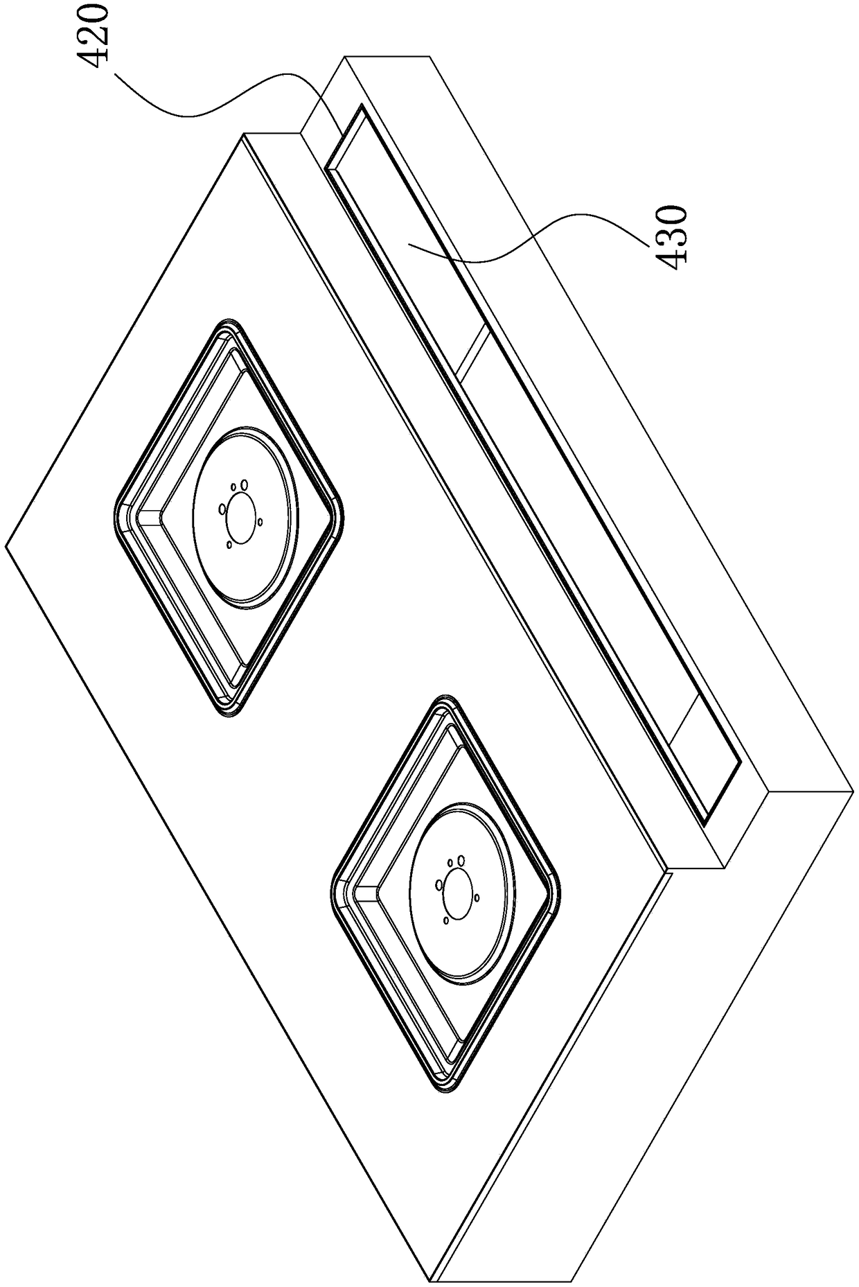Modular combination spliced-type integrated stove
