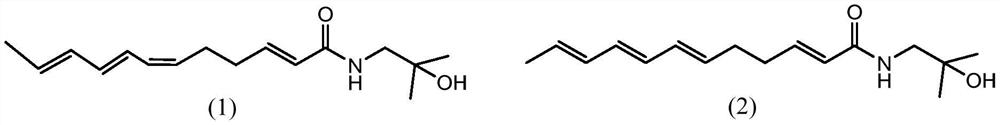Preparation method of hydroxyl-alpha-sanshool single substance