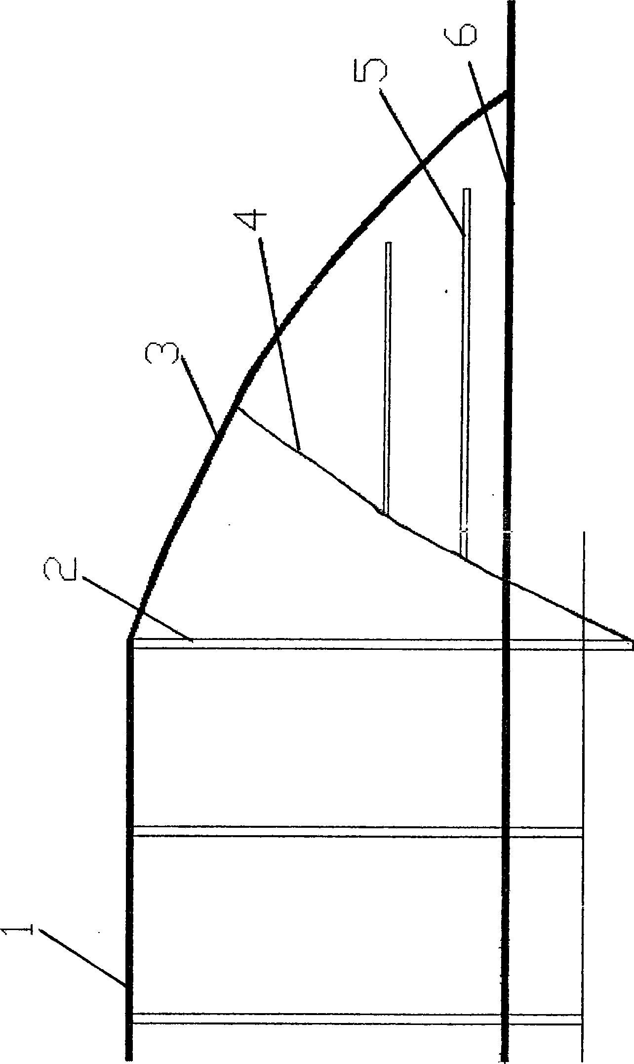 Rim angle excavation method by blasting for natural side hill