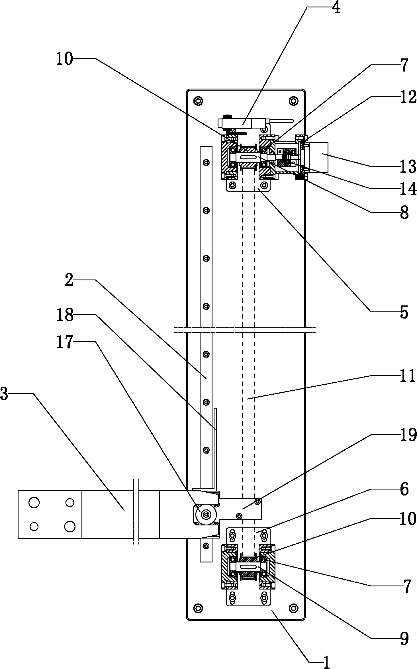 Device for detecting stroke and speed of slide of forging and pressing equipment