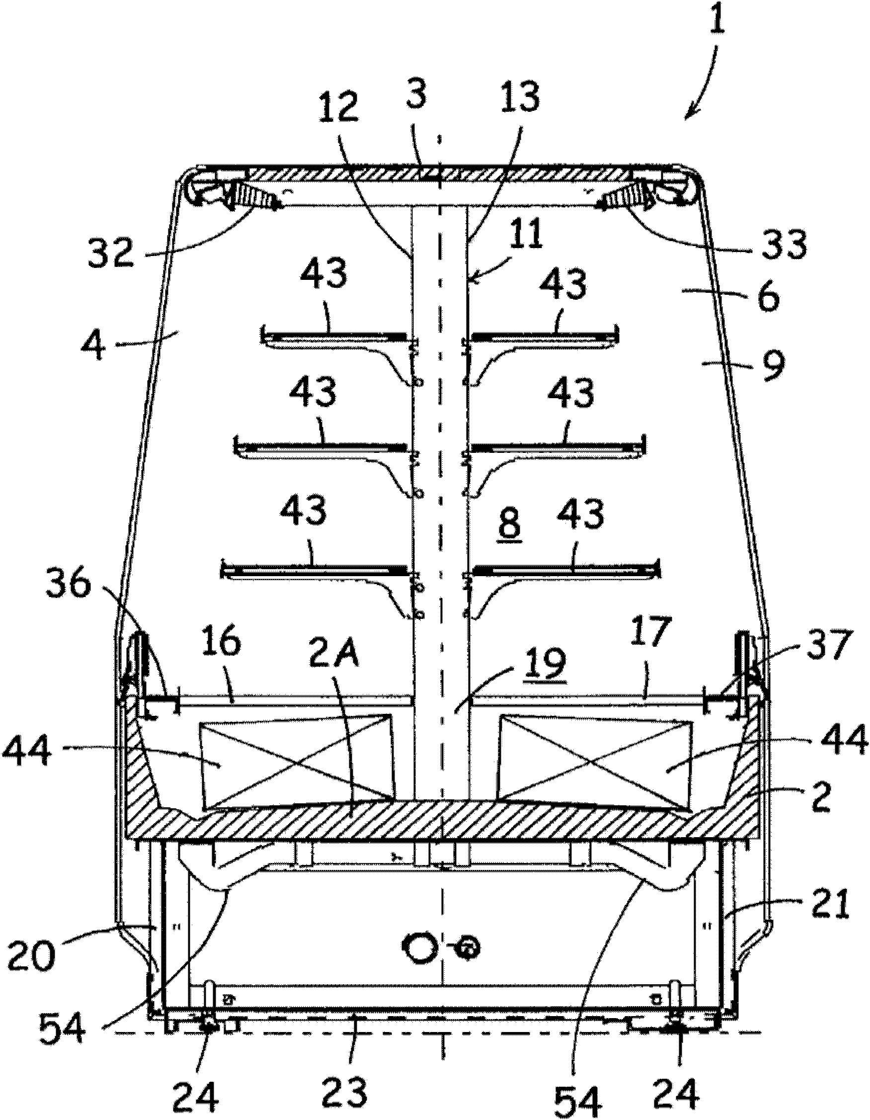 Condensed water evaporating apparatus of cooling device