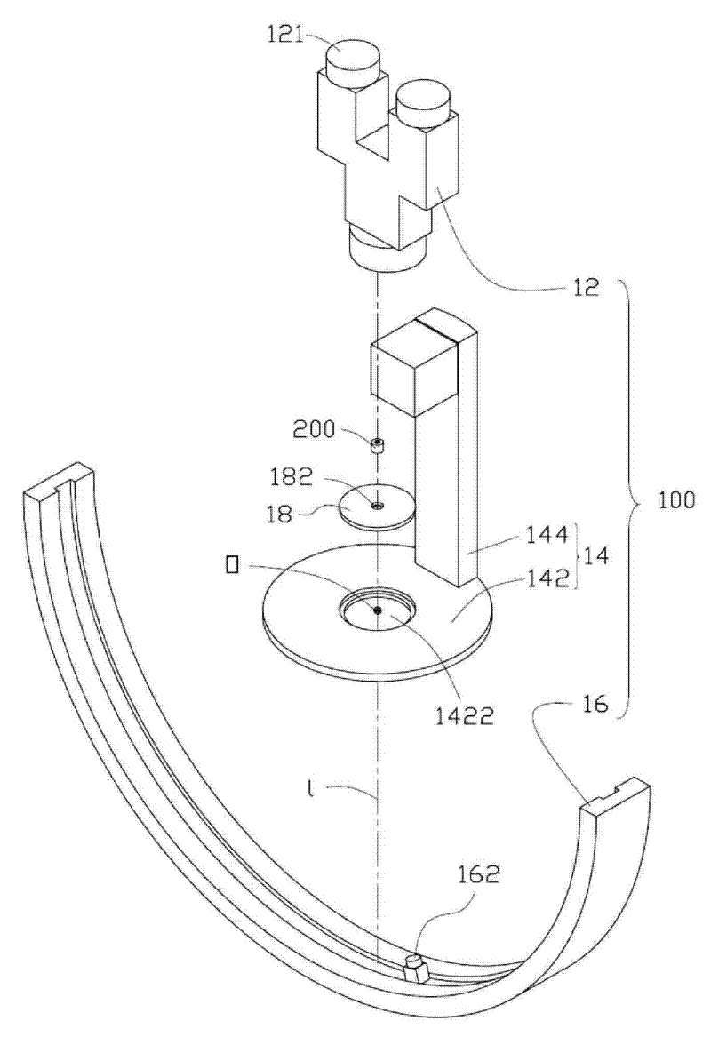 Device and method for testing glare of lens module