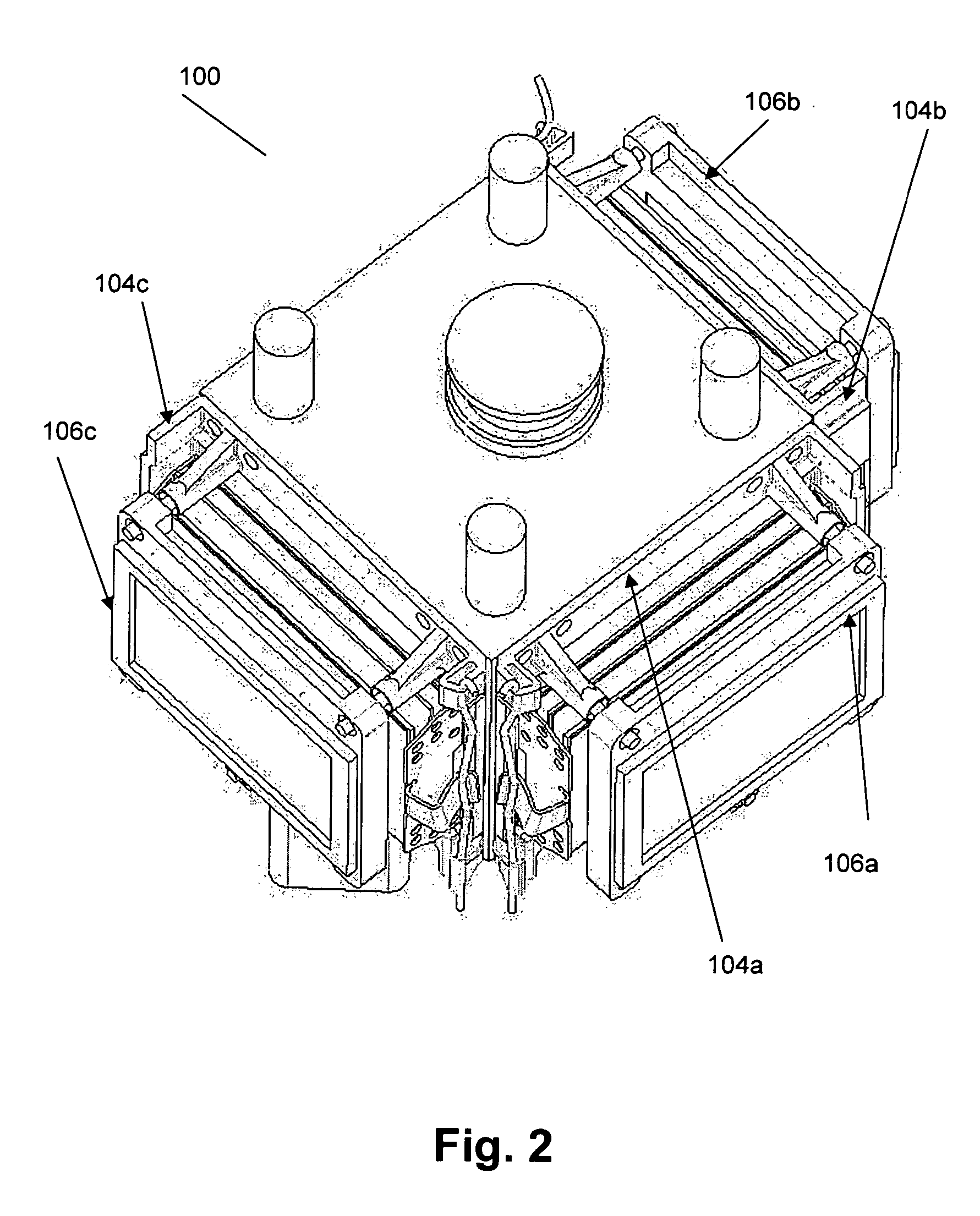 Convergence system for a projection display system
