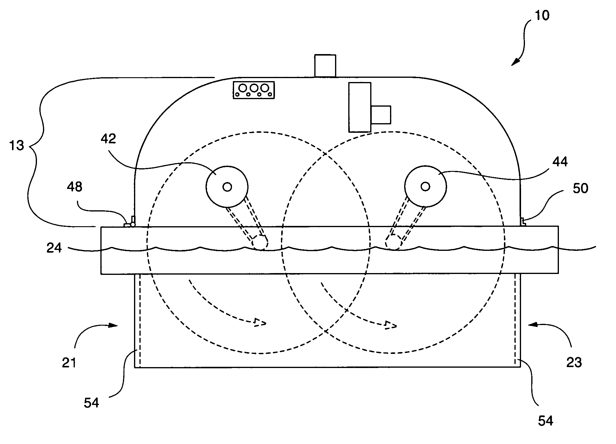 Method and apparatus for aeration of liquid medium