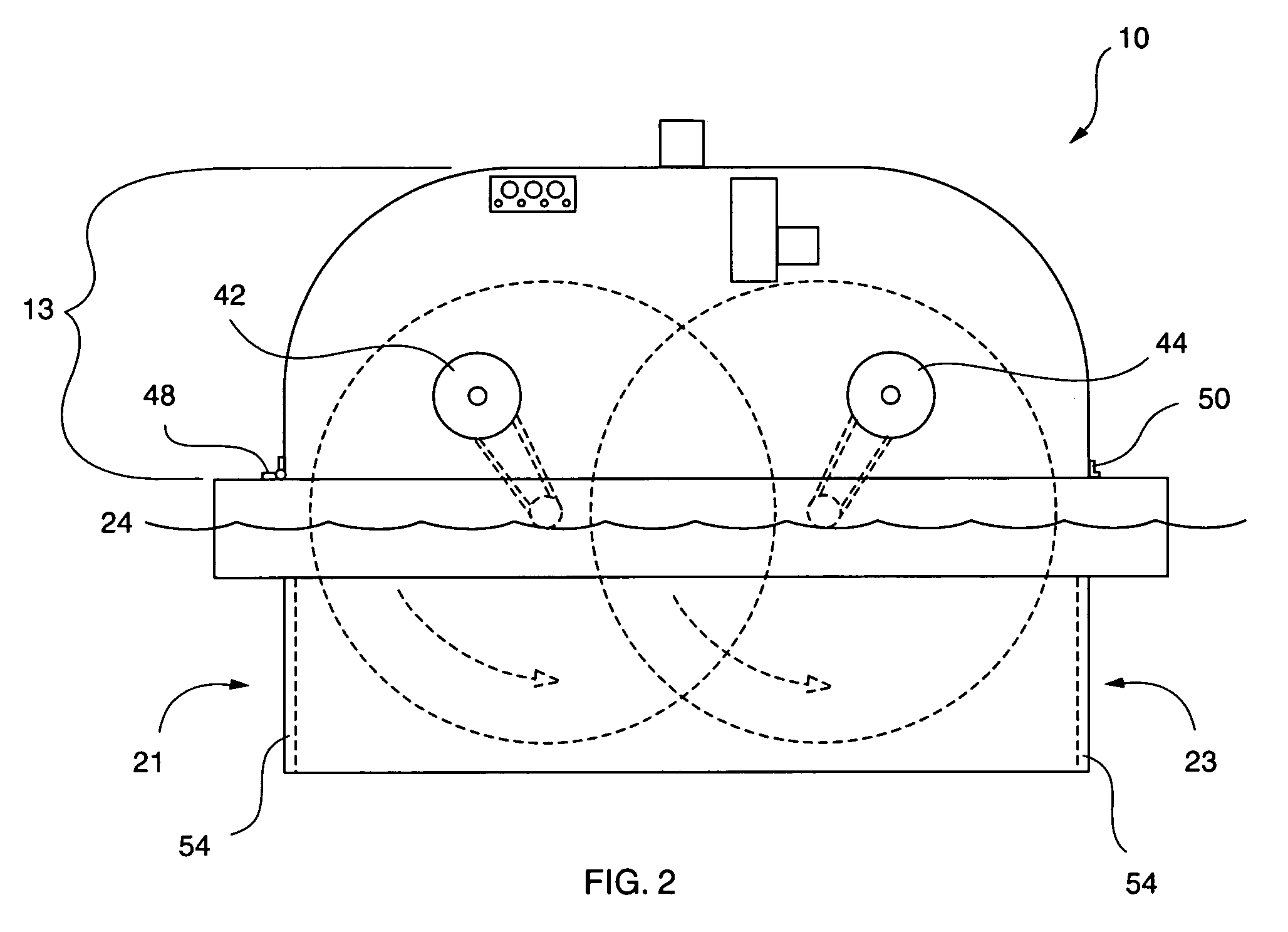 Method and apparatus for aeration of liquid medium