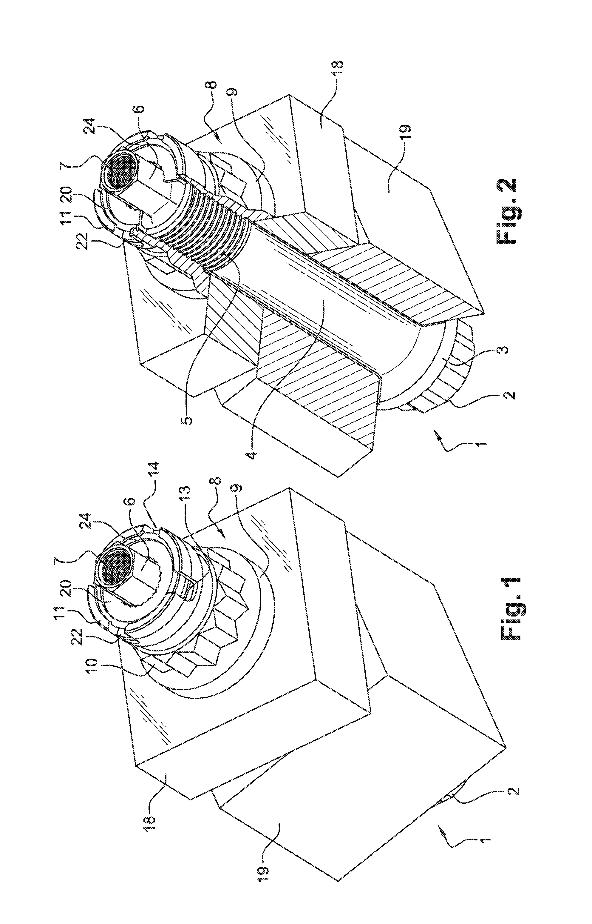 Device for fastening