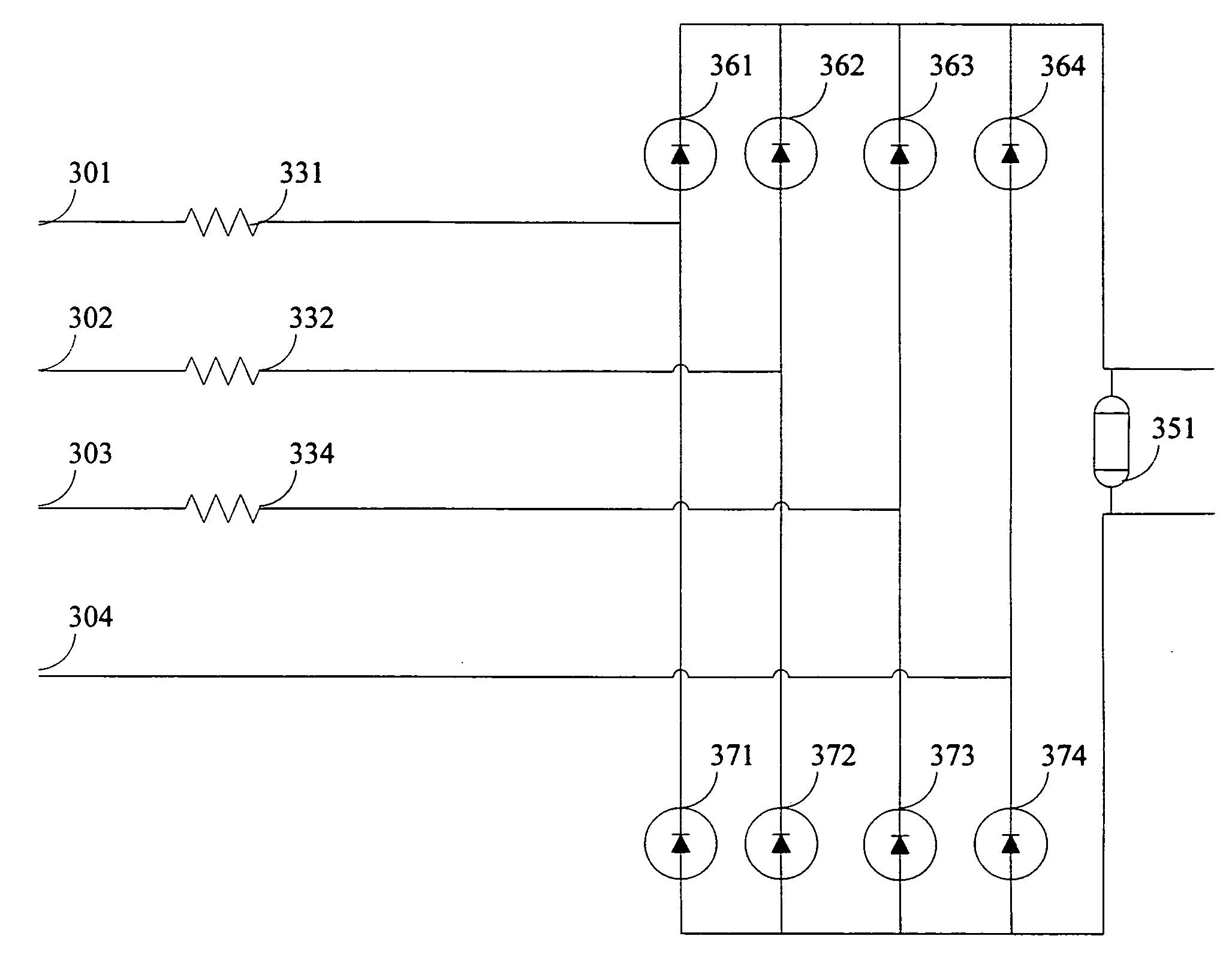 Transient protector circuit for multi-phase energized power supplies