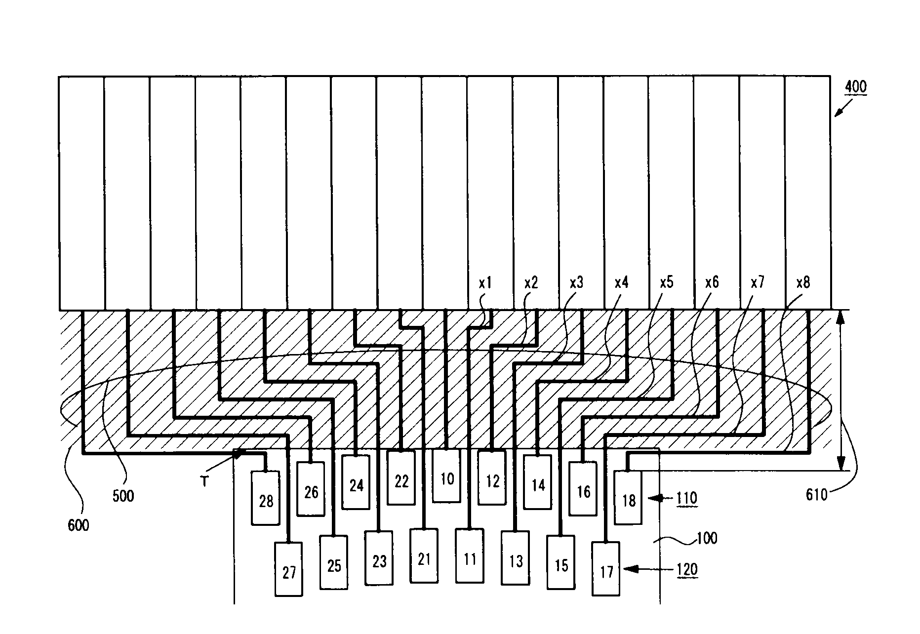 Driver element and display device