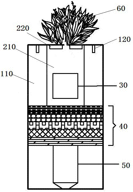 Ecological water purification device for treatment of black and odorous water and method thereof